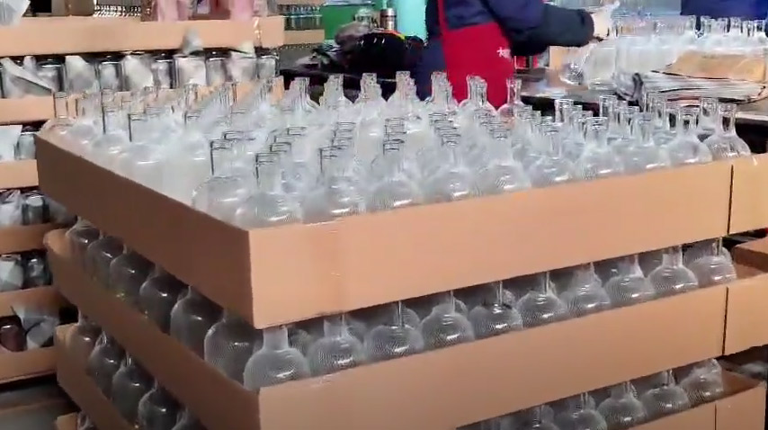 Embalaje de botella de vidrio
