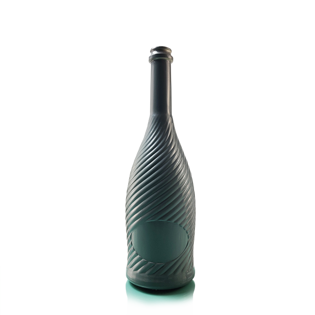Botellas de vidrio champán