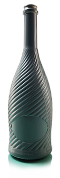Botellas de vidrio champán
