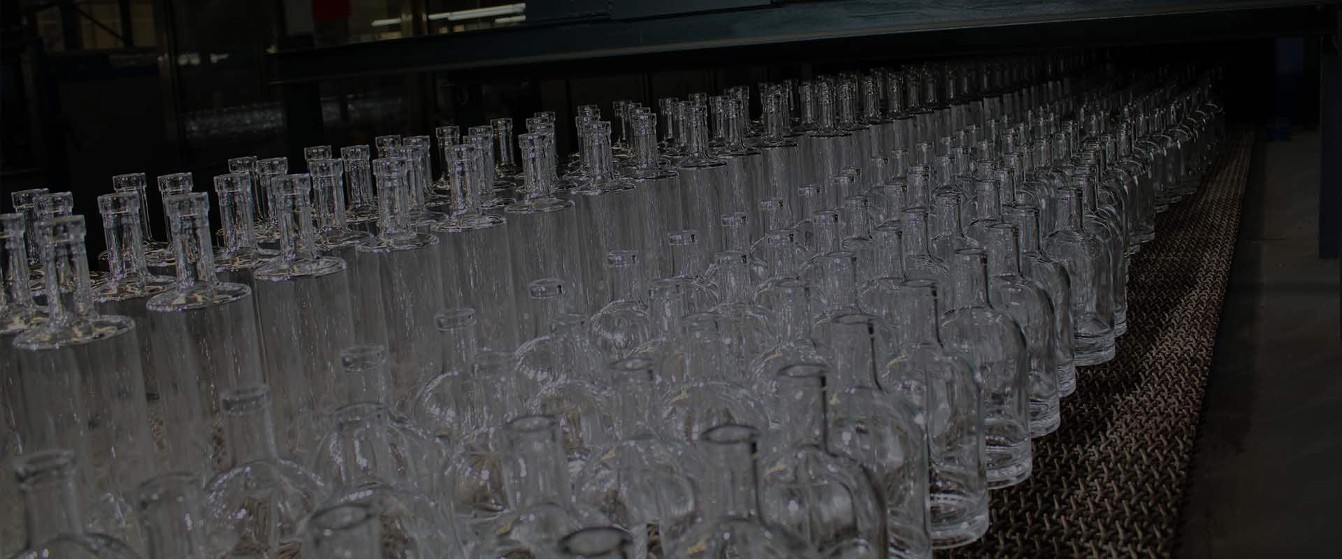 Proceso de pedido de botella de vidrio