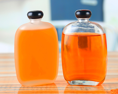 100mL mini tamaño de botellas de vidrio de jugo de manzana
