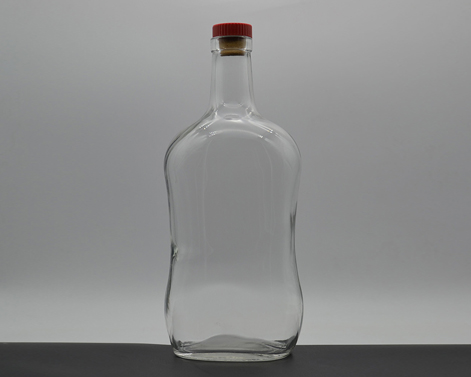 Botella de Ron redonda,