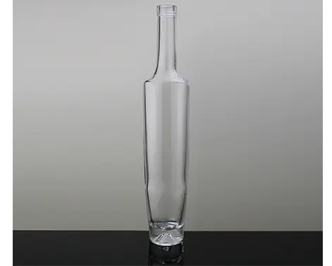 Botellas de vidrio de bebidas espirituosas ovaladas