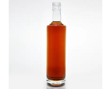 Botella de licores de 450mL redonda y normal Flint Vodka