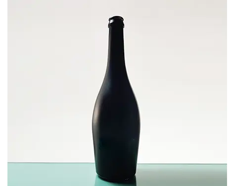 750ml botella redonda de vino verde champán
