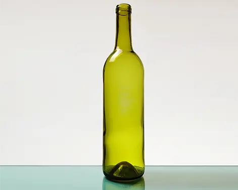 Botella de vino redonda de Burdeos 750ml