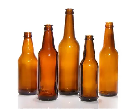 500ml botella de cerveza redonda de color marrón