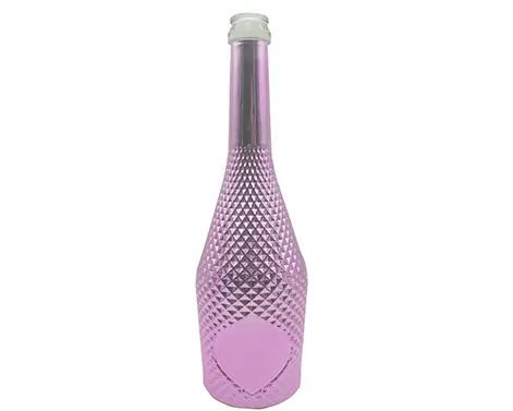 Botella de champán galvanizada en relieve a la moda 75cl