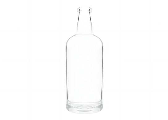 Botella de whisky personalizada 75cl base de vidrio pesado para venta al por mayor