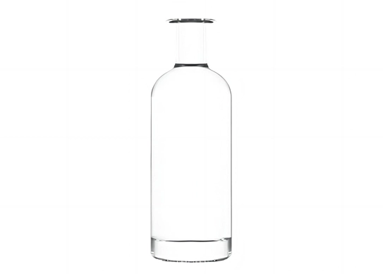 Botellas de Gin de 750ml de forma redonda, botellas de licor vacías de 75cl Extra Flint