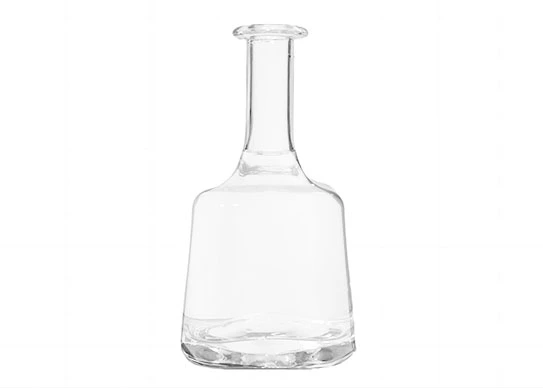 Botellas de vidrio de lujo de moda de cuello largo para envases de licor