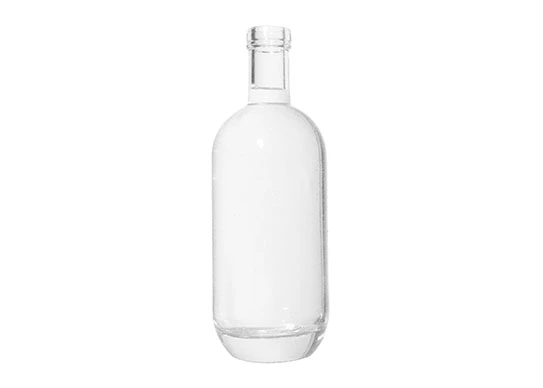 Contenedor de vidrio Premium de 750ml que muestra el verdadero color de los espíritus