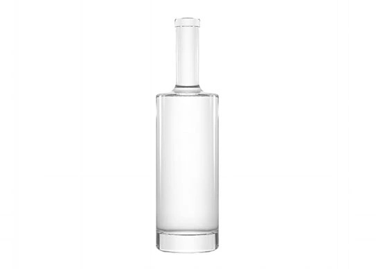 Botellas de vidrio de embalaje de vodka de forma redonda de 750ml