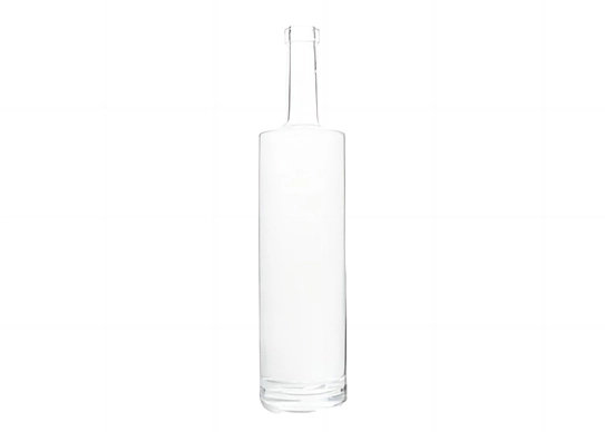 Exquisito diseño botella de vidrio hombro plano 750ml botella de Tequila