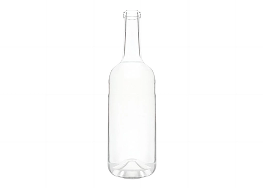 Botellas de vidrio ecológicas con cuello largo y acabado de corcho, botellas de alcohol