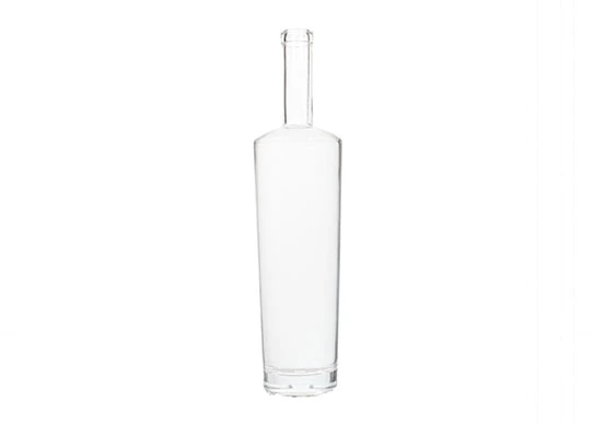 Botellas de vidrio Premium T-corcho acabado redondo base gruesa 750ml botellas de licor