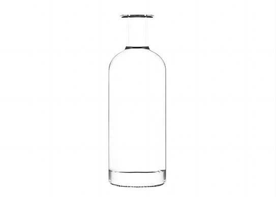 Botella de vidrio de 700ml botella de whisky o botella de Ginebra de 70cl de base pesada de labio ancho Premium