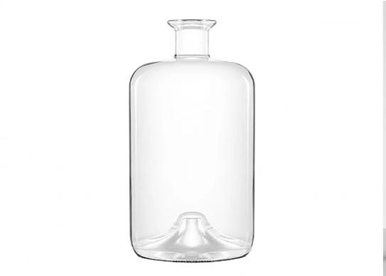 Botella de vidrio redonda 70cl 700ml botellas de Gin Extra Flint