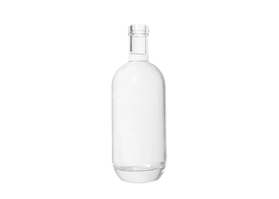 Botella de alcohol Fabricantes 700ml 500ml Botellas de vidrio redondas