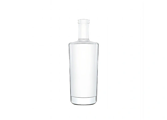 Botella de vidrio de licor 700ml tapa de corcho de forma redonda