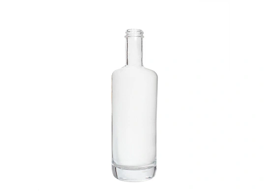 Empaque de licores de vidrio con tapa de tornillo extra redondo de 700ml