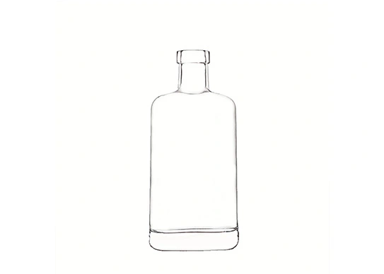 Rectángulo Verona botella de vidrio Super Flint calidad