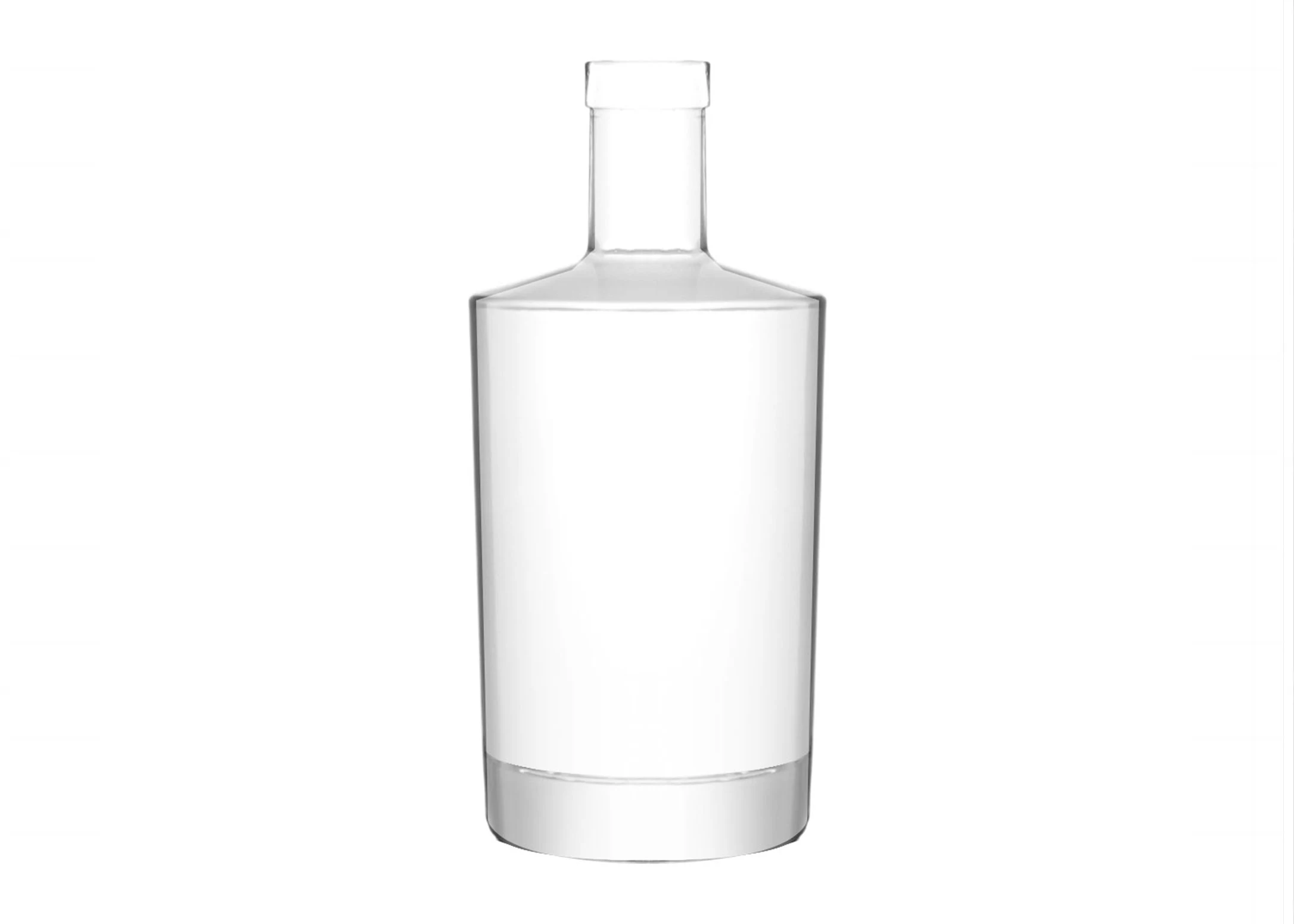 500ml botella de ron vacía extra Flint vidrio de calidad de lujo