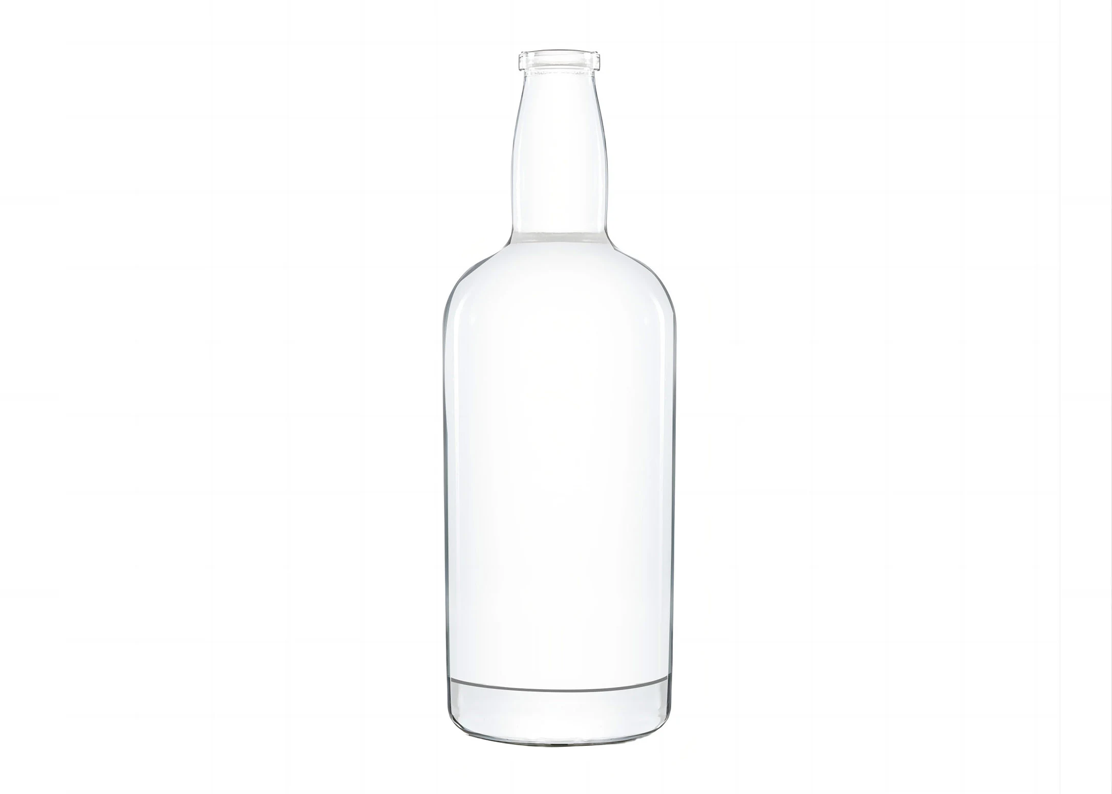 Botella de whisky de 500ml, acabado en corcho, vidrio extra