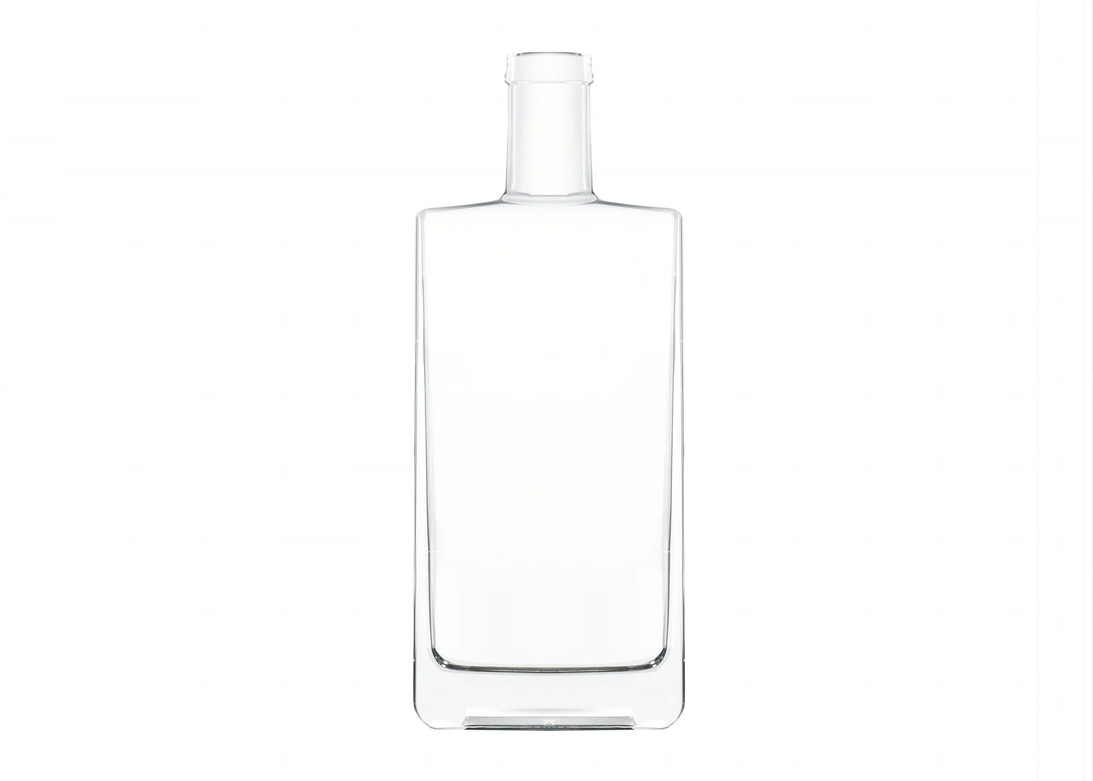 Rectángulo botella de vidrio 500ml extra Flint Glass T-Cork Top