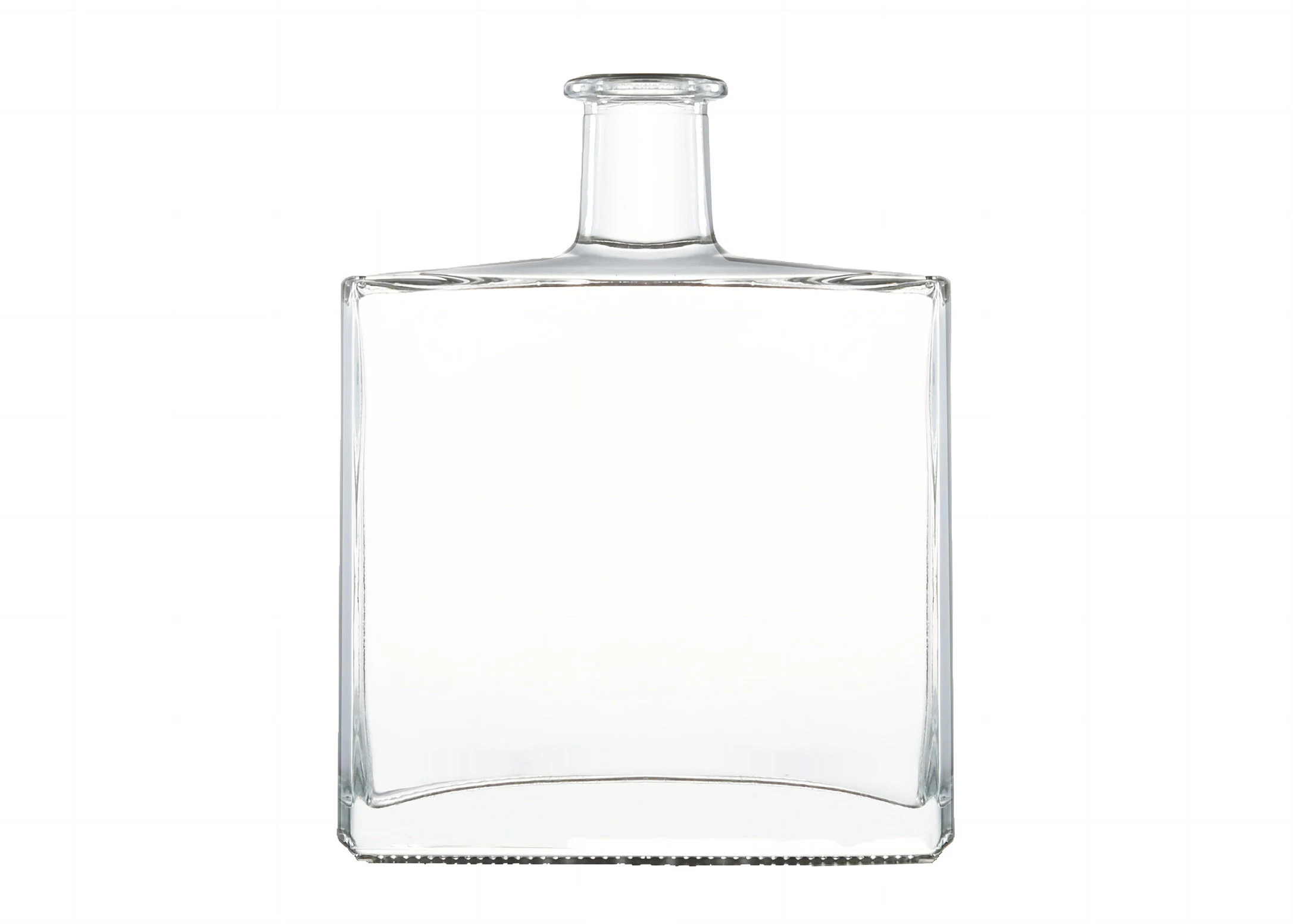 Botella de vidrio de licor rectángulo tamaño 500ml