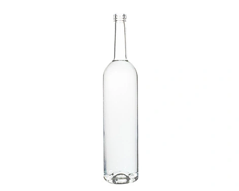 RSG botella de licor redonda alta de 1000ml con base delgada