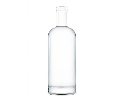 Botella de vidrio redonda de embalaje de licores Premium de 1000ml