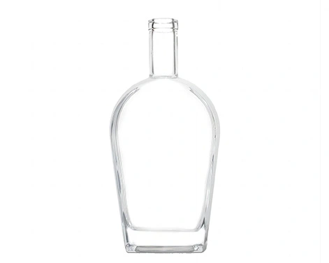 Decantador de botella de fondo grueso de 1000ml de forma única de cristal