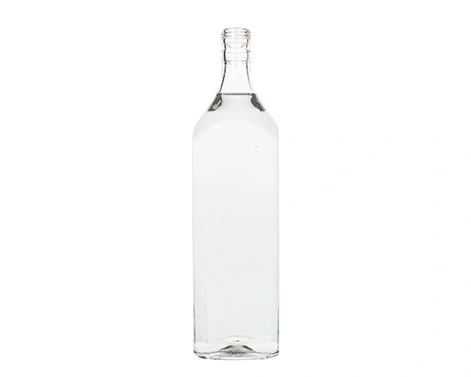 1000ml botella de licor de vidrio cuadrado tapa Ropp