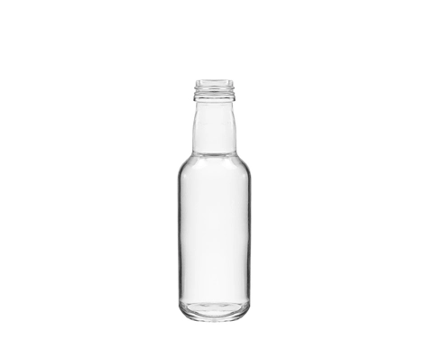 50ml de tamaño pequeño, botella redonda cilíndrica de Flint normal