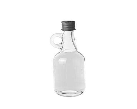 Botella de licor pequeña de mano vacía de 50ml para vodka Gin Tequila con GPI