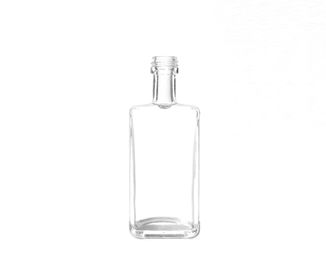 ¡Superventas! Botella de tapa de tornillo rectangular de 50ml para licor, perfecto para whisky y licores