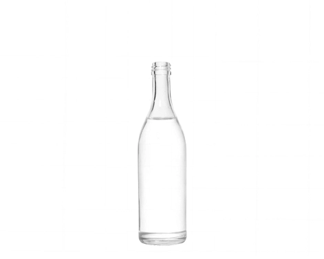 Botella superior de tornillo de 50ml de alta calidad en material cristalino hermoso diseño para whisky