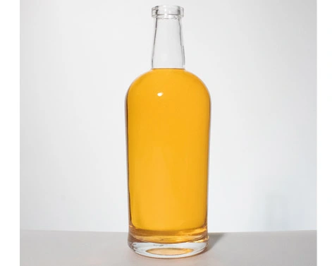 Botella de whisky personalizada 75cl base de vidrio pesado para venta al por mayor